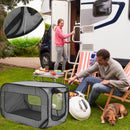 Xmund Foldable Dog and Cat Travel Crate Portable PopUp Dog Crate with Zipper Mesh Door Foldable Small Dog Seat Kennel for Indoor Outdoor Puppy, Cat and Small Pets