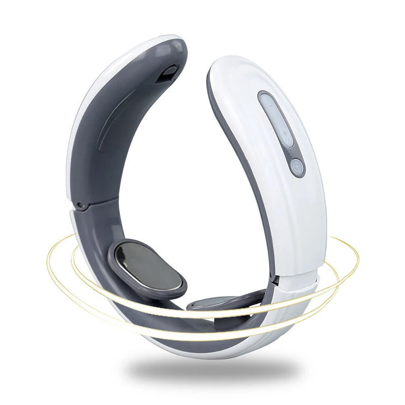 CHIGO 2-Head TENS Neck Massager Portable Electric Neck Massager 6 Massage Modes 9 Power Adjustment Levels