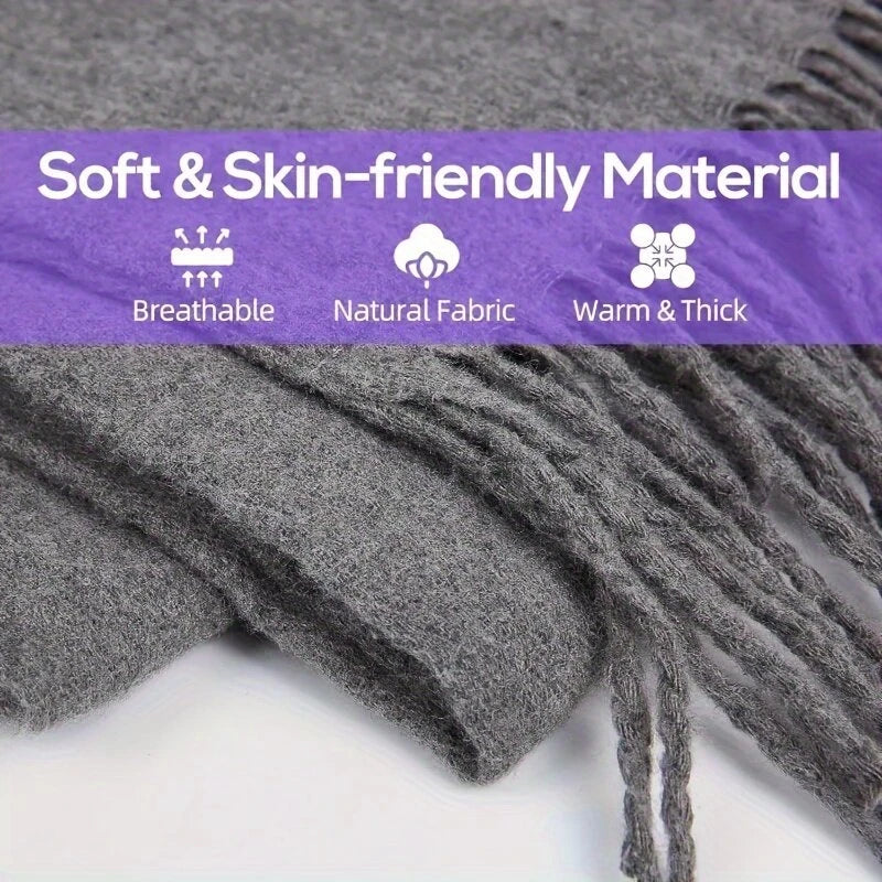 TENGOO Electric Heated Scarf Neck USB Charging Heating Pad 3 Temperature Adjustable Heating Neck Wrap Washable 3s Fast Heating for Men Women