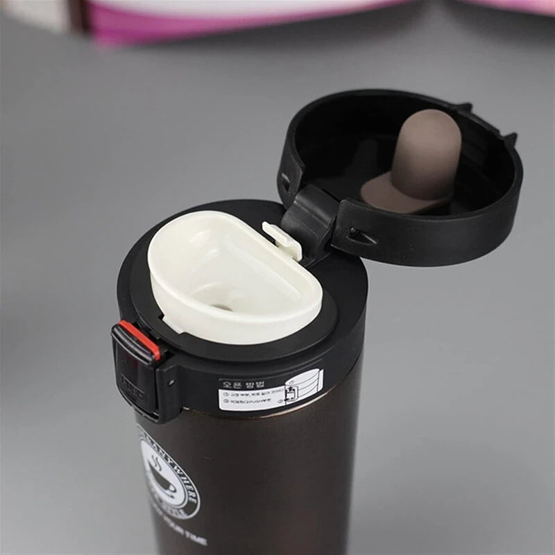 380ml Thermal Bottle Coffee Mug Thermo Cup Thermos Flask Vacuum Cup Travel Portable Stainless Steel Water Bottle