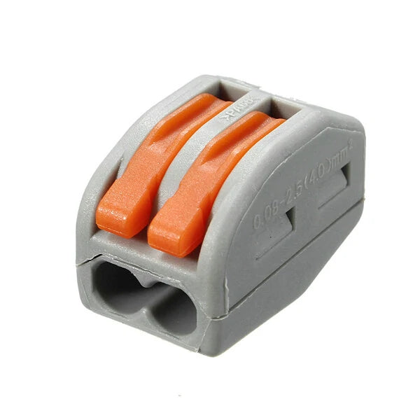 Excellway ET25 2/3/5 Pins Spring Terminal Block 5Pcs Electric Cable Wire Connector