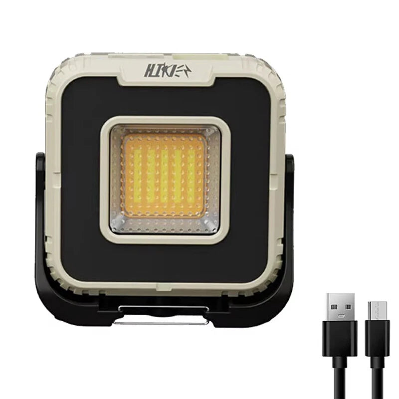 2024 1000LM Super Bright Portable LED Spotlight Camping Lamp 3000mAh LED Work Light Rechargeable Outdoor Waterproof Working Light