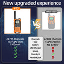 Baofeng BF-T22 Walkie Talkie 16 Channels PMR 446MHz License-Free LED Display VOXs Hands-Free Long-Range Communication Without Battery