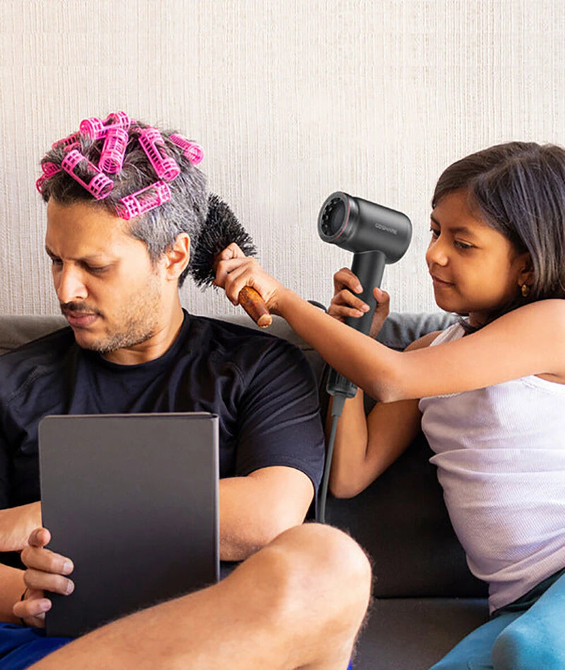 COSHARE HD10E High-Speed Hair Dryer 8 Billion Negative Ions 110,000 RPM Hair Dryer Lightweight Design EU Plug