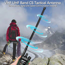 ABBREE Foldable Tactical Antenna UV Dual Band 136-520MHz SMA-Female Interface for Baofeng UV32 DM32 Walkie Talkie