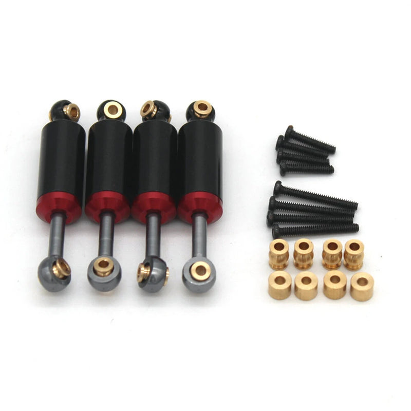 4PCS Upgraded Metal Inner Springs Shock Absorbers for FMS FCX24 12401 POWER WAGON 1/24 RC Car Vehicles Model Spare Parts