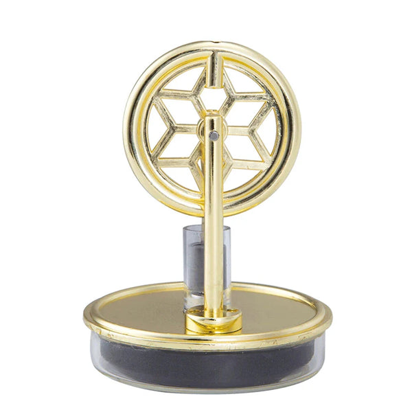 K311 Golden Mini Low Temperature Stirling Engine Model Aluminum Alloy Difference Steam Power Piston Physics Experiment Science Discovery Production Invention Desktop Decorations Collection Toys
