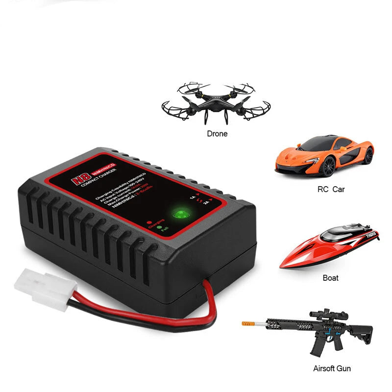 HTRC N8 Battery Charger 20W 2A  AC Compact Charger For 2S-8S Nimh/Nicd Battery