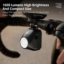 WEST BIKING Wireless Remote Bike Overhang Light 1600 Lumen Super Bright Lighting Cut-Offline Safe Design IP66 Waterproof Type-C Hanging Bicycle Headlight Flashlight