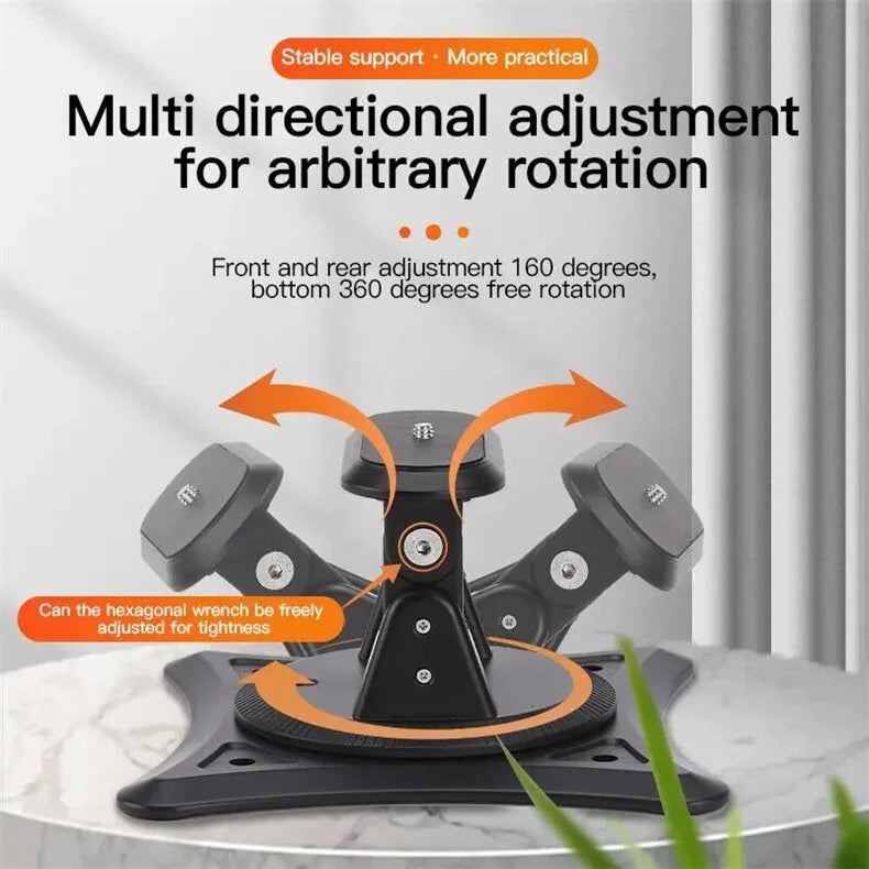 Universal Projector Mount 360 Rotation Adjustable Bracket 180 Tilt Desktop Wall Ceiling Mount Stand Holder for Camera Webcam Phone 5KG Loading