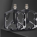 MEROCA DU 3 Bearing Bicycle Pedal Aluminum Alloy Anti-slip Widened Lightweight Labor-saving Bike Pedal for MTB Road Cycling
