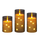 5-Piece Set LED Electronic Candle Acrylic High Simulation Glass Cup LED Swing Wax Plastic Copper Wire Lampwith Remote Control