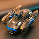 WLRC M6 WiFi FPV with LCD Screen Controller HD Dual Camera Servo Gimbal 360 Obstacle Avoidance LED Brushless Foldable RC Drone Quadcopter RTF