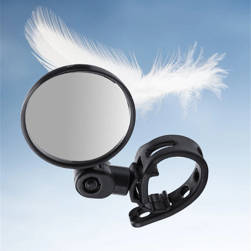 2PCS Acrylic Bicycle Rearview Mirror 360 Adjustable Rotate Wide Angle Bike Rear View Mirrors Convex Mirror for Electric Bike