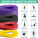 KALOAD 4Pack Heavy Duty Latex Resistance Band Exercise Elastic Band Set For Sport Strength Pull Up Assist Band Workout Pilates Fitness Equipment