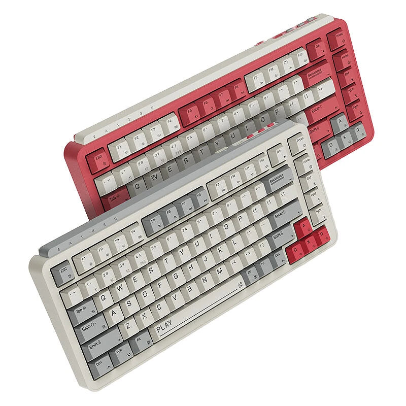 XIAOMI MIIIW ART Z830 83 keys RGB Mechanical Gaming Keyboard Tri-mode Gasket Structure Hot Swappable PBT Sublimation Keycaps 2.4G/BT/Wired Rechargeable E-sports Gamer Keyboards