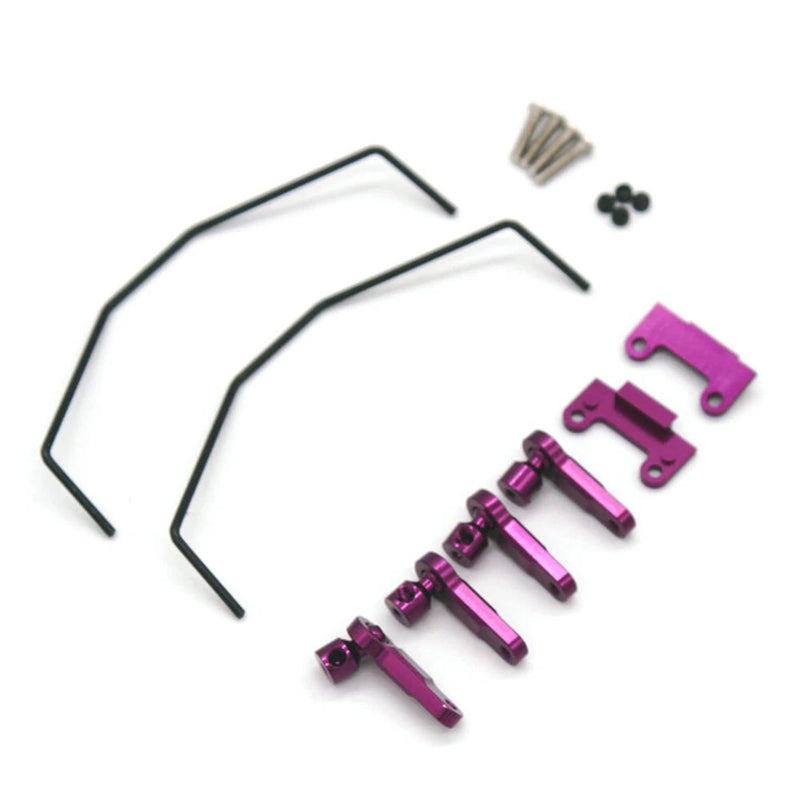 Upgraded Metal Anti Roll Bar Set for Wltoys 124008 124010 124019 144001 1/12 1/14 RC Cars Vehicles Models Spare Parts