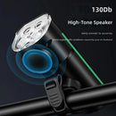 HAWEIWIND Bike Light 1000LM USB Rechargeable 3600mAh Bike Headlight With Horn LCD Display Auto Sensor Cycling for MTB, Scooters