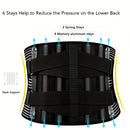 Sport Belt Comfort Anti-Skid Ergonomic Design Waist Spine Protection for Herniated Discs Sciatica Sports Injury Recovery with Lumbar Pad