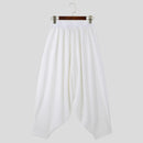 INCERUN Mens Trendy Wide Leg Pants Solid Color Casual Loose Foots-binding Pants Plus Size, Spring Fall, S-5XL