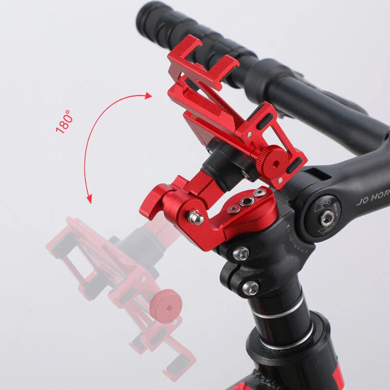 BENGGUO Bicycle Phone Holder 360 Rotation Universal Bike Motorcycle Electric Scooter Handlebar Clip Stand Mount Cell Phone Holder Bracket for Cycling