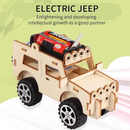 Innovative Technology Small Production for Jeep Car Electric Toy Student Scientific Experiment DIY Handmade Model School Supplies