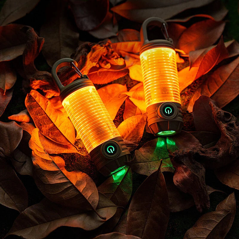 Multi Functional Camping Light Outdoor LED Night Riding Light Rechargeable Flashlight Night Light Waterproof Travel Light