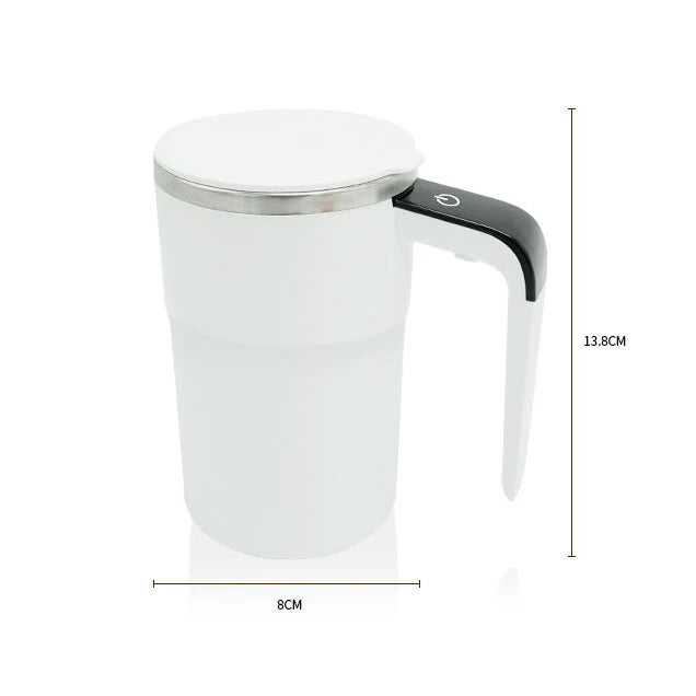 IPRee Intelligent Magnetic Auto-Stirring Cup with LED Display Temperature 380ml Rechargeable Portable Mixing Coffee Mug For Home & Office Use