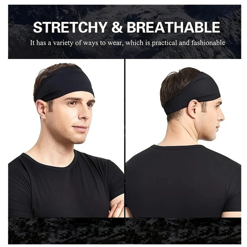 KALOAD 1Pcs Sports Headband Running Fitness Soft Elastic Sweatband Quick-Dry Hairbands for Outdoor Cycling Jog Tennis Yoga Gym