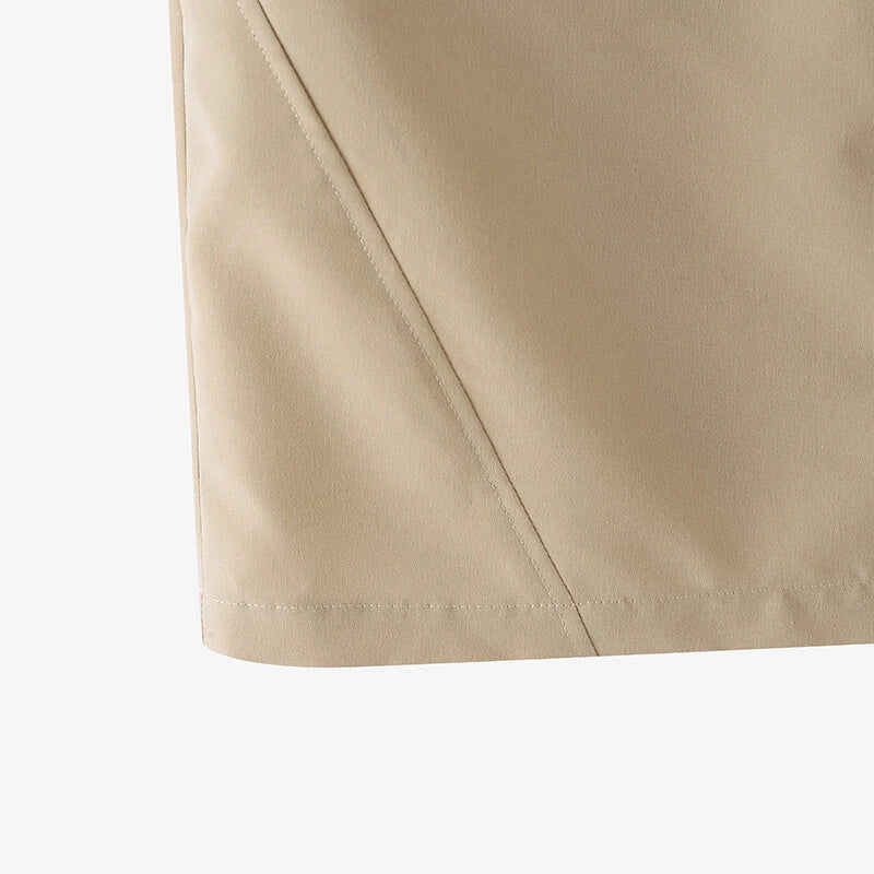 ZANZEA Women Street Fashion OL Work Skirts Side Pockets Plain Zipper Commute Mini Pencil Overskirts