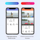 6MP WIFI IP Camera Triple Lens and View 360-Degree Panorama Night Vision Two-Way Audio Motion Detection Remote Monitoring IP66 Waterproof Outdoor Security EU Plug