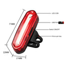 INBIKE Bike Taillight 600mAh Battery 4 Light Modes USB Rechargeable Waterproof Bicycle Rear Light for Night Cycling
