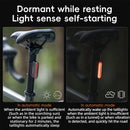 ROCKBROS Magnetic Bicycle Taillight Smart Brake Light 7 Lighting Modes IPX6 Waterproof USB Rechargeable LED Bicycle Rear Light for Night Riding