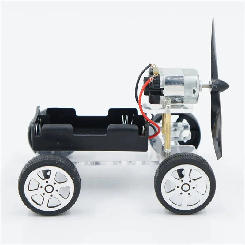 130 Brush Motor Creative Wind Powered Car Material Kit Students DIY Handmade Science Technology Small Production Experiment Toys