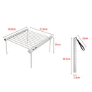 IPRee Mini Pocket BBQ Grill Portable Stainless Steel BBQ Grill Folding BBQ Grill Stove Rack Home Outdoor Camping Barbecue Accessories