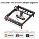 AlgoLaser Simple Rotary Roller Plug and Play for 5-100mm Diameter Objects Laser Engraving Parts Accessory
