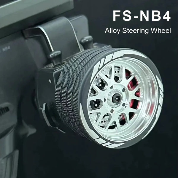 Radio Controller Universal Aluminum Alloy Full Metal Handwheel Steering Wheel for Flysky NB4/NB4 Pro Transmitter DIY Accessories