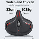 WEST BIKING Oversized MTB Bike Saddle Shock Absorbing Breathable Cycling Seat Widen Thicken Universal Soft Cushion Electric Bike Saddle
