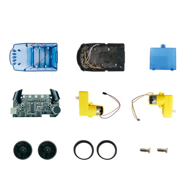 4-in-1 DIY Assembled Function Robot Voice Command Infrared Control Educational STEM for Children Toys