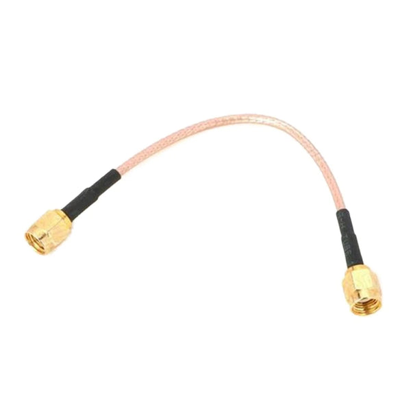 2PCS SMA Male to Male Pigtail Cable - 2.4GHz RG316-1.5 Silver Plated 15cm for FPV Drone VTX Antenna
