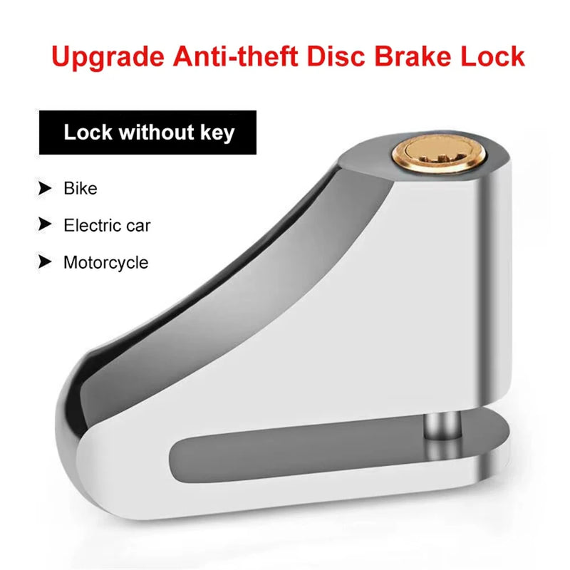 XANES Universal Portable Motorcycle Disc Brake Lock with Keys Alloy Steel Waterproof Anti-Theft Lock for Motorcycles Electric Vehicle