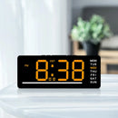 Mini Digital Table Clock LED Alarm Clock Temp 5 Levels Adjustable Brightness 12/24H Bedroom Electronic Desktop Clock Home Decor