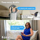 Srihome SH046 4MP 5G WiFi Indoor PTZ Camera 5X Optical Zoom Wireless Auto Tracking Night Vision Two-way Audio Smart Home Security Cameras