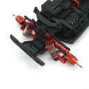 Upgraded Metal Parts Front Rear Suspension Arms Steering Cup C Hubs Rear Wheel Seat Set for 1/18 HS 18311 18312 18301 18302 18321 18322 RC Cars Vehicles Models Parts