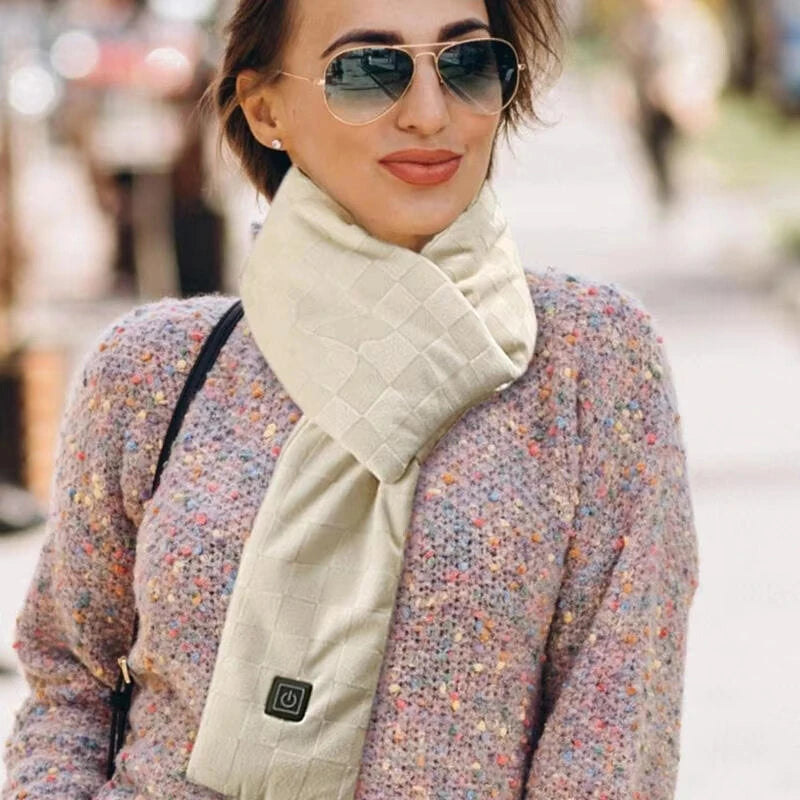 TENGOO Outdoor Warm Electric Heating Scarf Heating Pads 3 Gear Heating USB Heater Thermal Shawl Neck Brace Warm Bib For Women Men