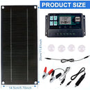 High Efficiency 600W Solar Panel Charger Monocrystalline Silicon Portable Kit 100A Charge Controller Extension Cable Battery Clip for RV Outdoor Camping Green Energy