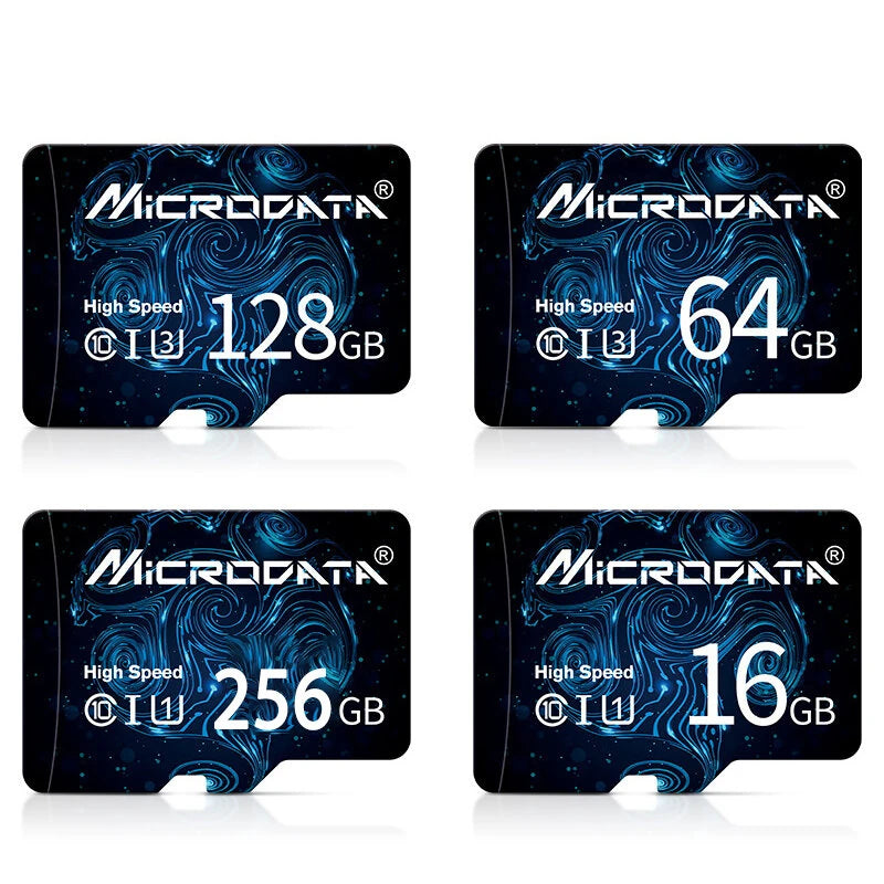 Microdrive High Speed TF Memory Card 256GB/128GB/64GB Class 10 HD Video Card Memory Card for Mobile Phone Tablet Camera Monitor