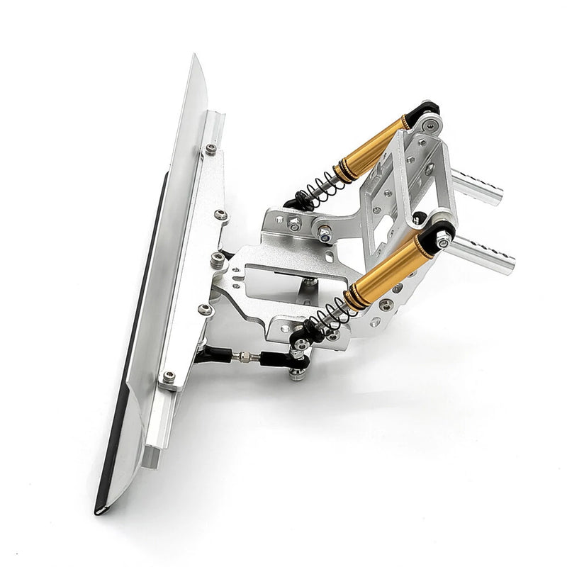 Upgraded Metal Electric Alloy Snow Plow Blade Shovel DIY Kit for 1/10 Crawler SCX10 Scx10 ll lll 90046 90047 RC Car Parts