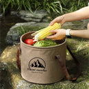 20L Collapsible Bucket Folding Large Capacity Leakproof Huge Loading Fishing Bucket Camping Water Bag Camping Supplies