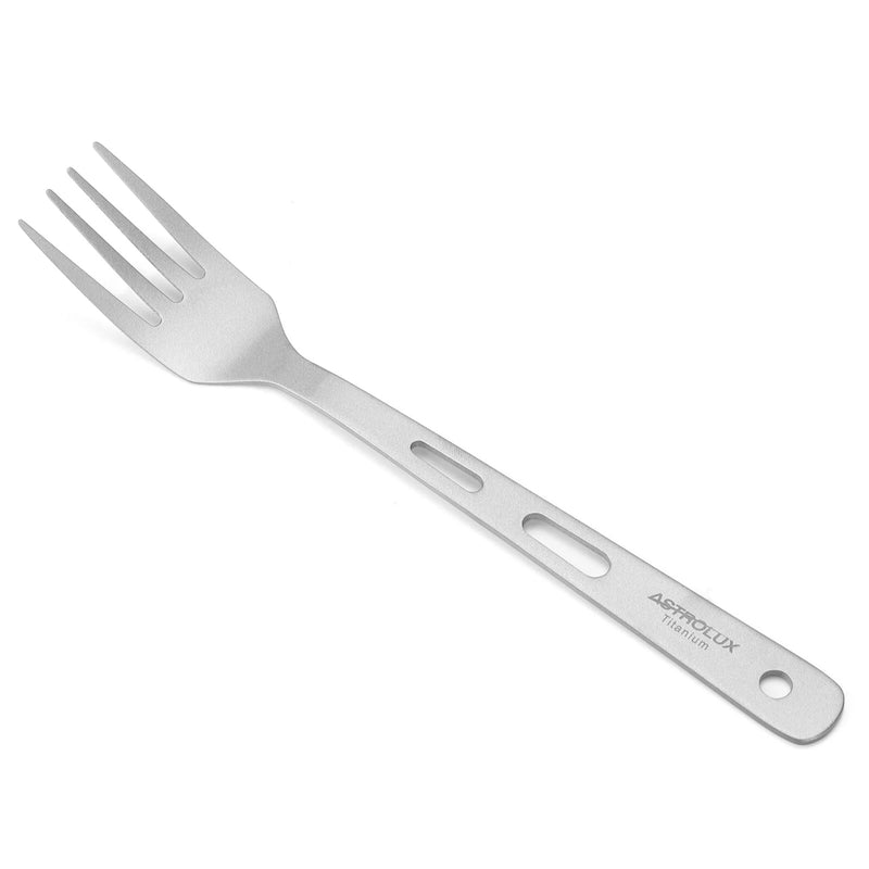 Astrolux Ti-FS1 Titanium Flatware Set Titanium Flatware Knife Fork Spoon Set Lightweight Ti Camping Utility Cutlery Set with Carrying Bag for Traveling Picnic Hiking